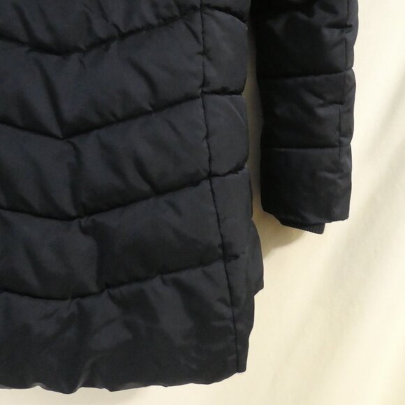 H&M | size 10-11 years | Navy Blue Hooded Quilted Puffer Coat - Parka - Jacket - Picture 12 of 13